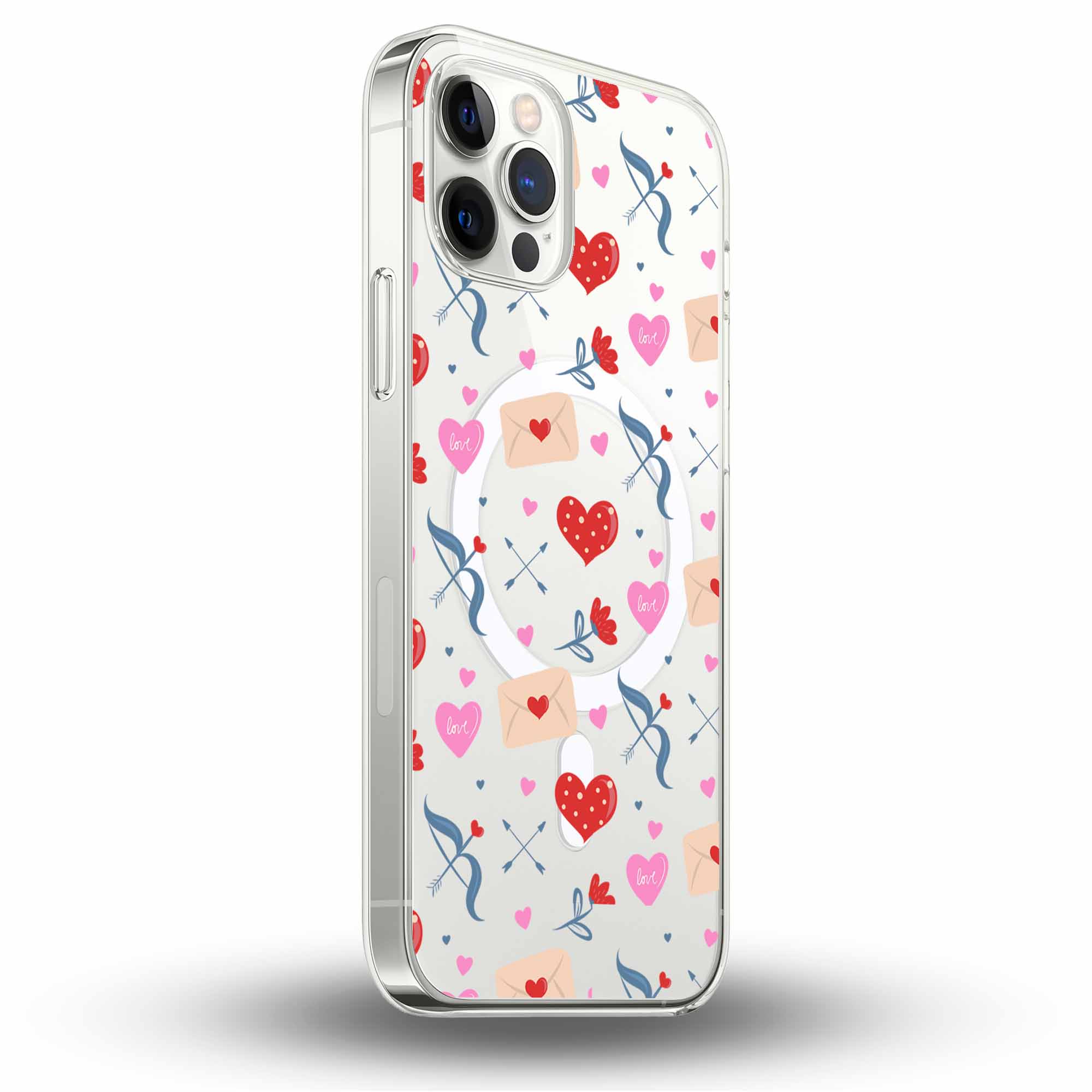 Heart Mail - Cover MagSafe Trasparente Personalizzata