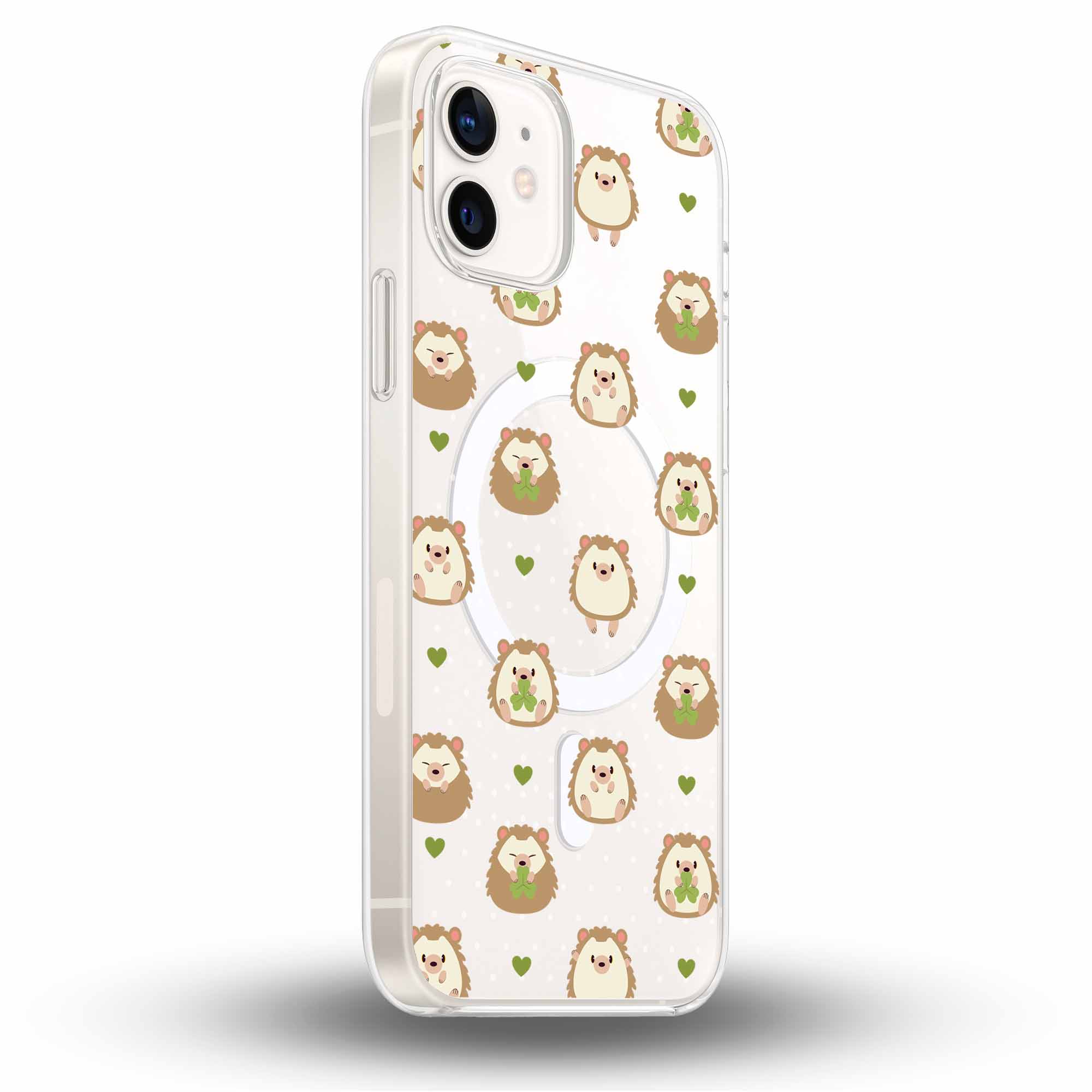 Lovely Hedgehogs - Cover MagSafe Trasparente Personalizzata