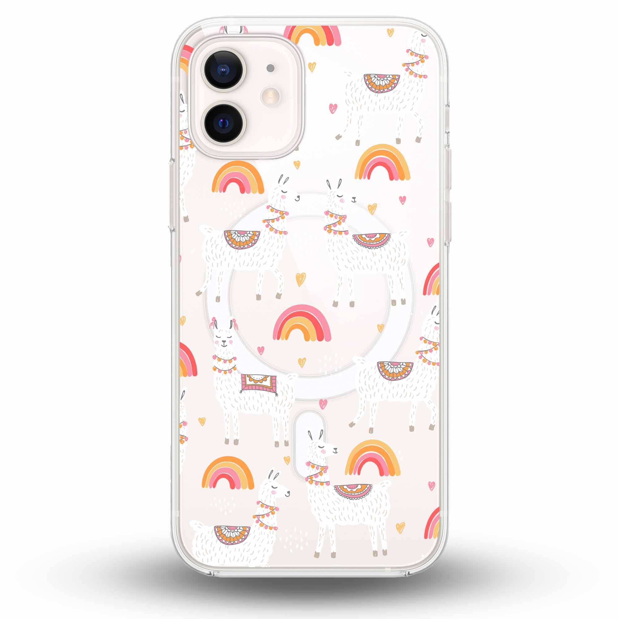 Peaceful Lamas - Cover MagSafe Trasparente Personalizzata