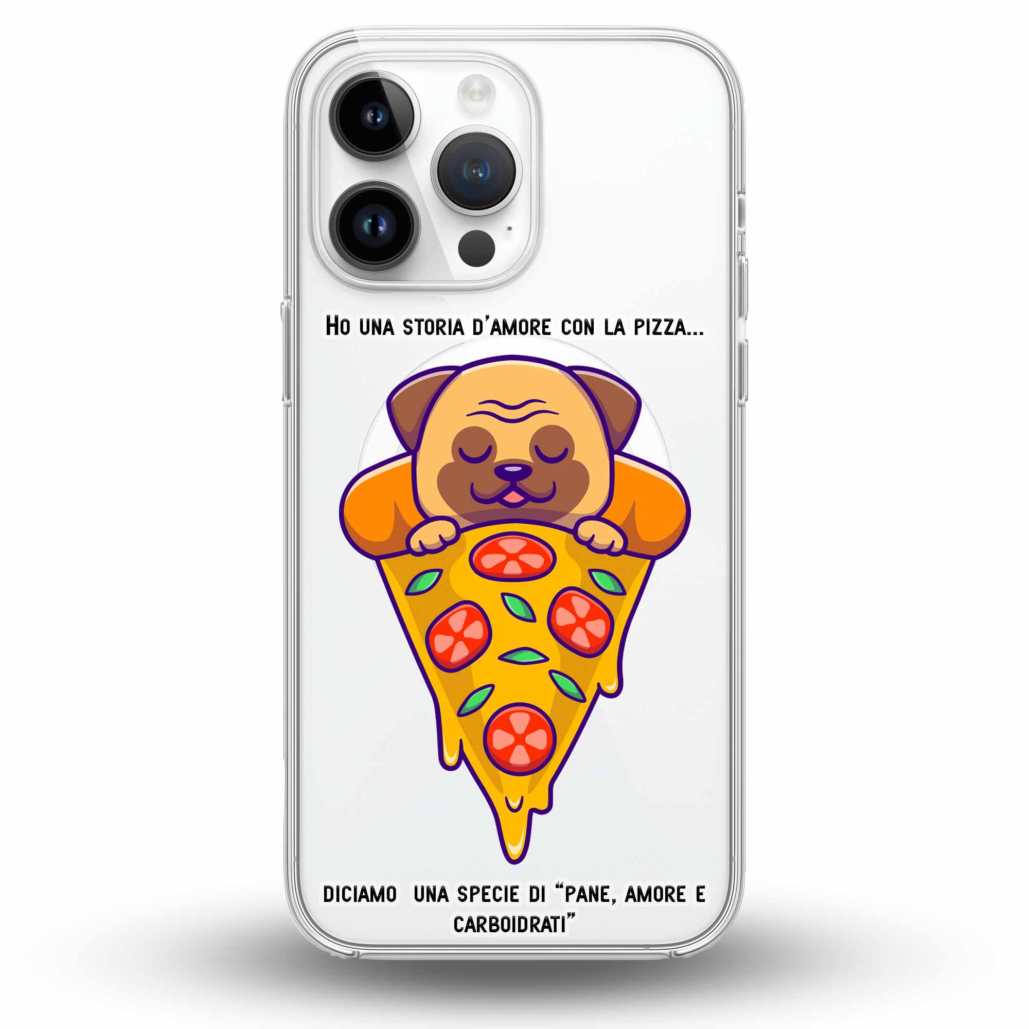 Pizza Dream - Cover MagSafe Trasparente Personalizzata