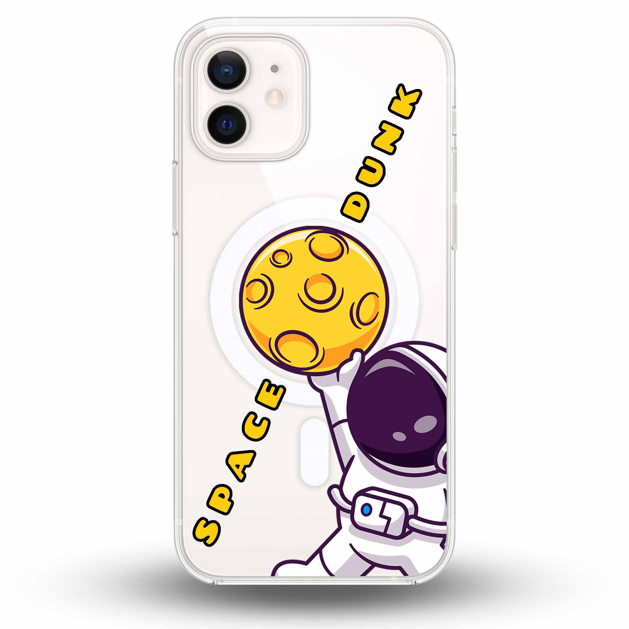 Space Dunk - Cover MagSafe Trasparente Personalizzata