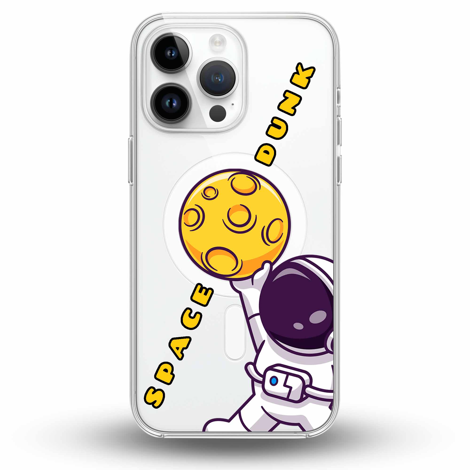 Space Dunk - Cover MagSafe Trasparente Personalizzata