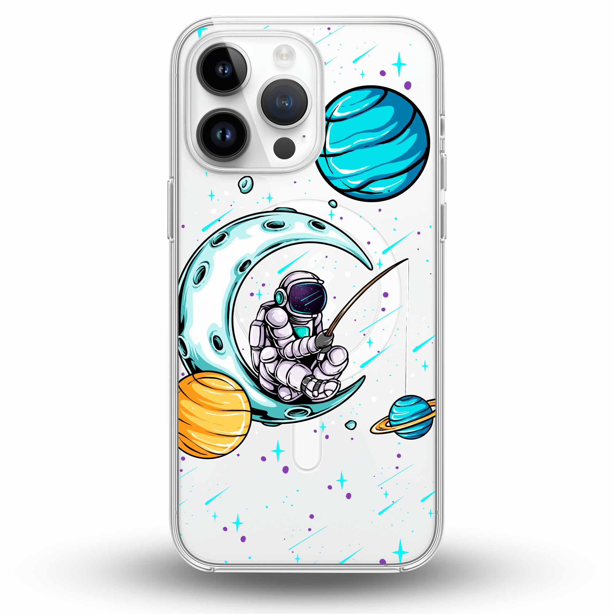 Space Fishing - Cover Magsafe Trasparente Personalizzata