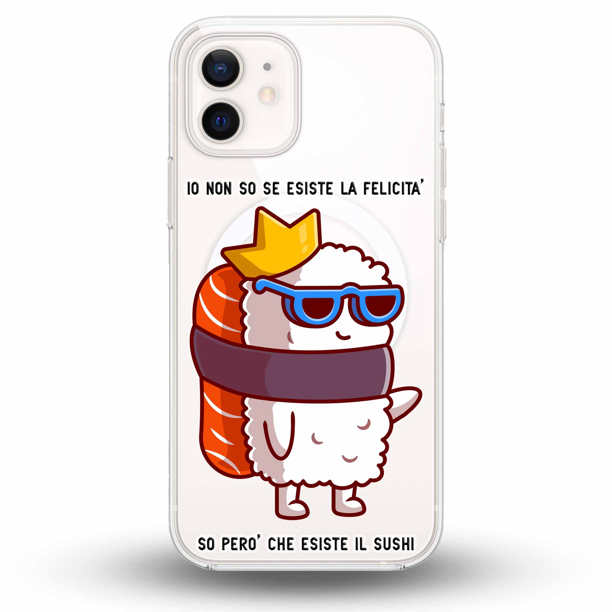 Sushi King - Cover MagSafe Trasparente Personalizzata