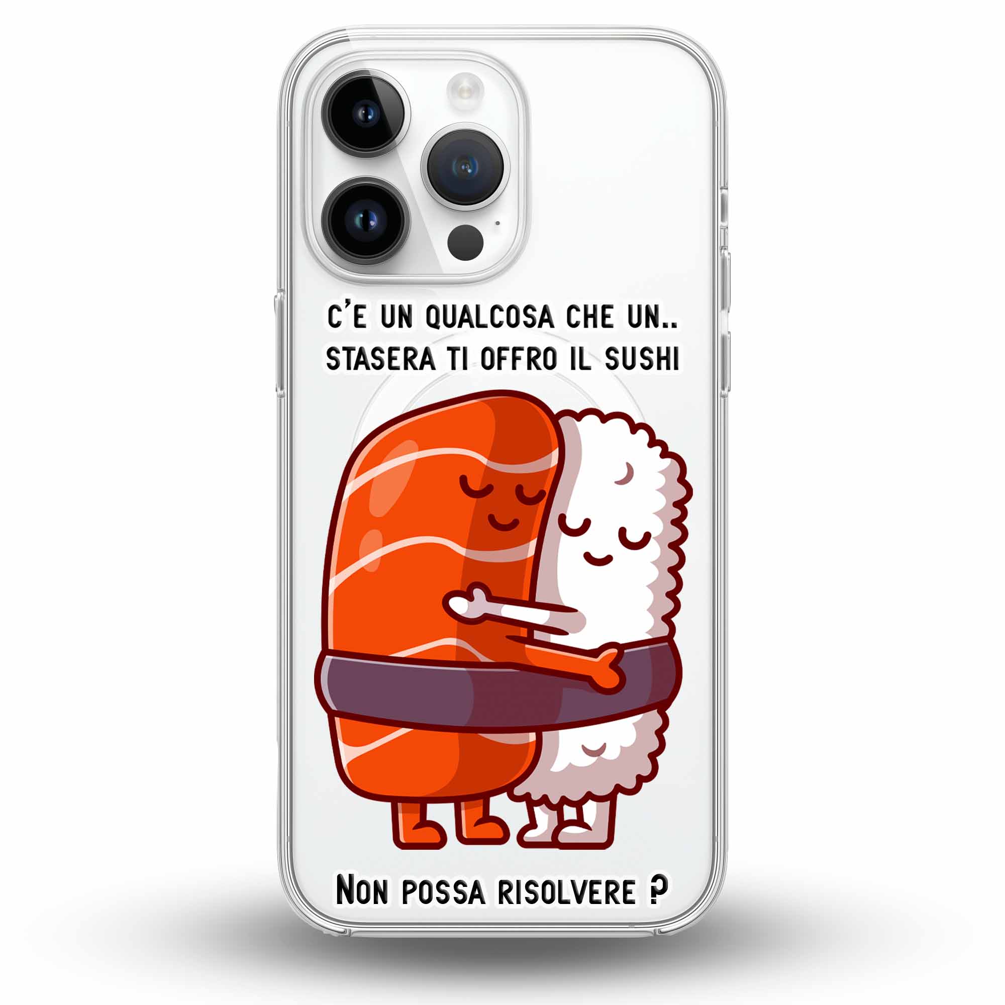 Sushi Lover - Cover MagSafe Trasparente Personalizzata
