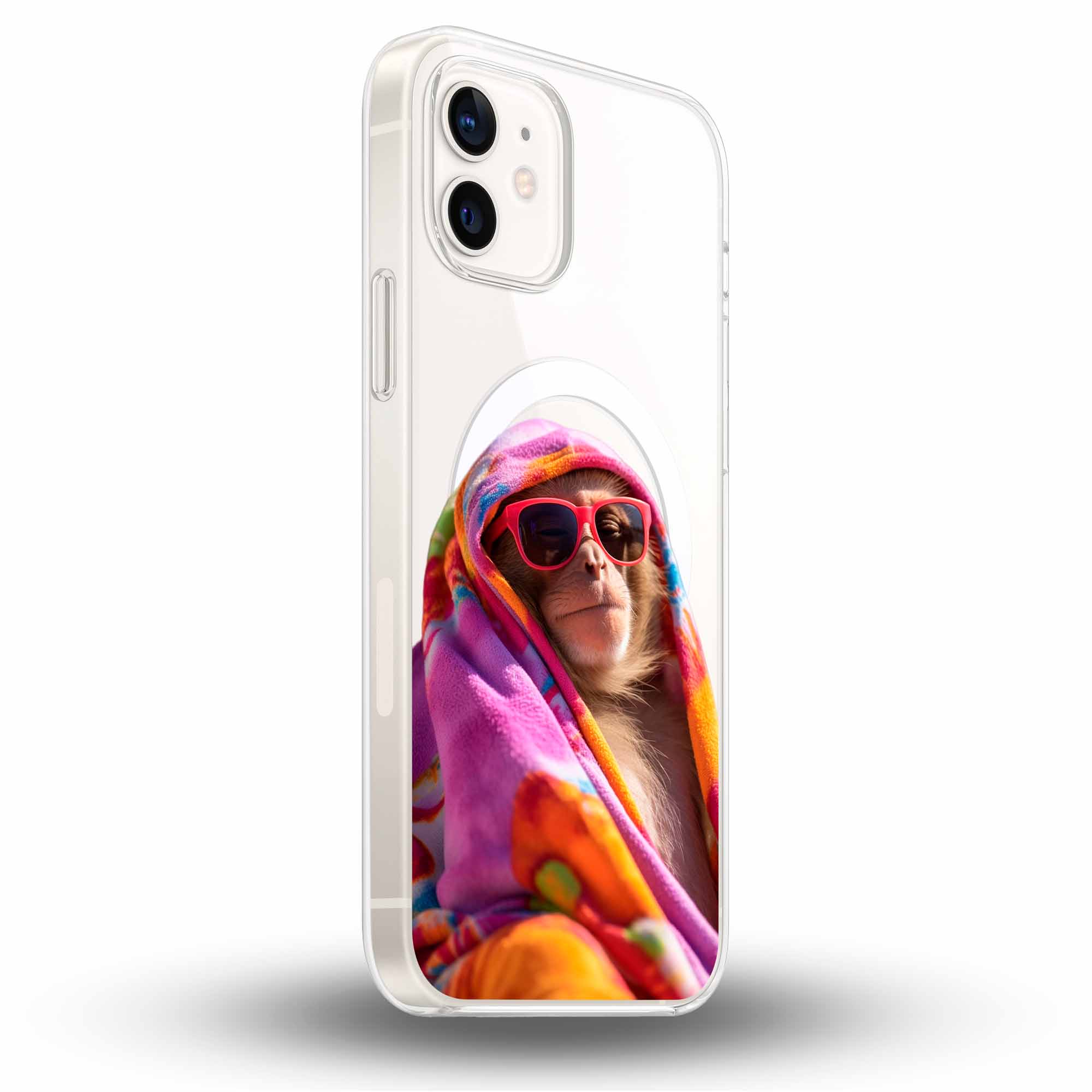 Sunset Chimp Lite - Cover MagSafe Trasparente Personalizzata