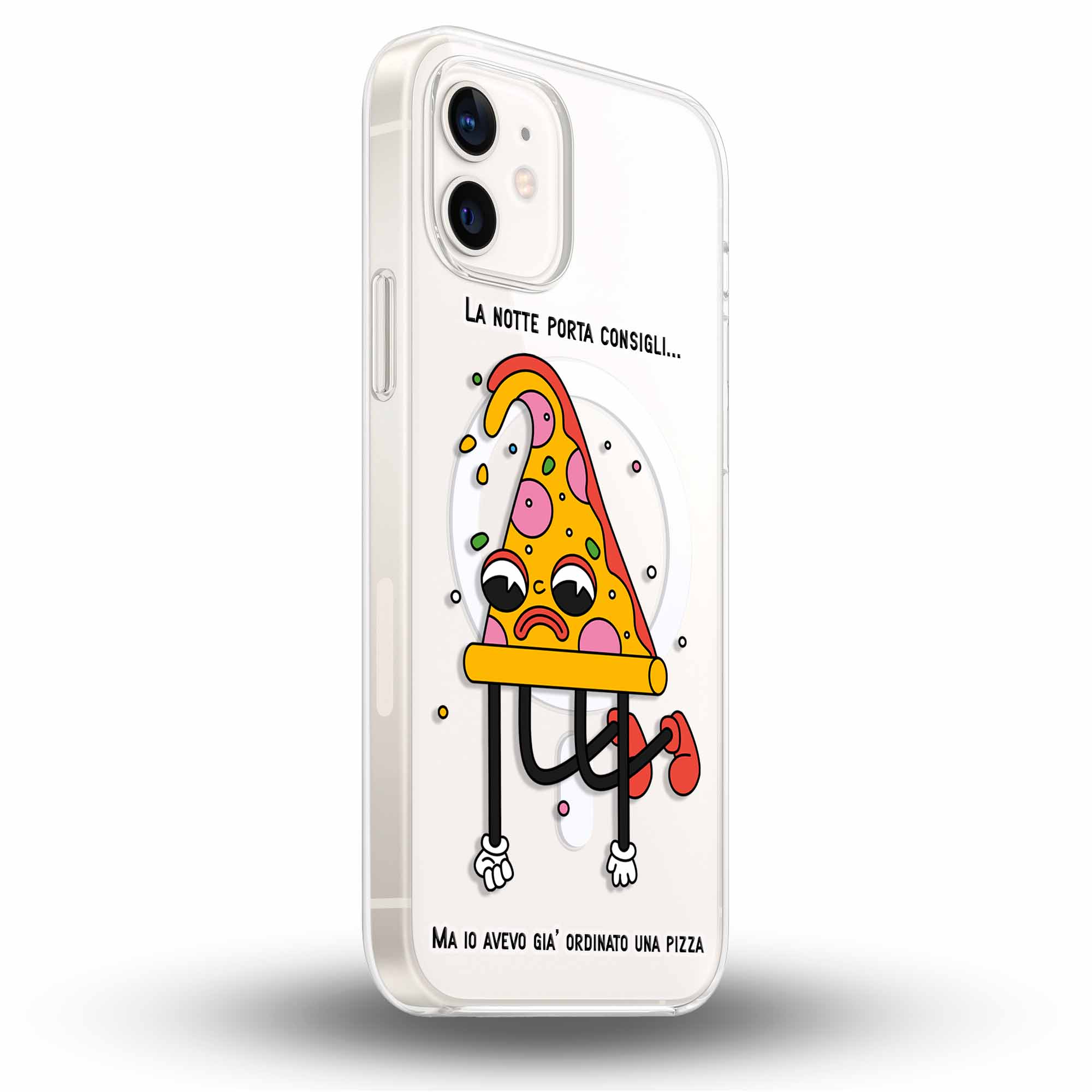 Pizza Mood - Cover MagSafe Trasparente Personalizzata