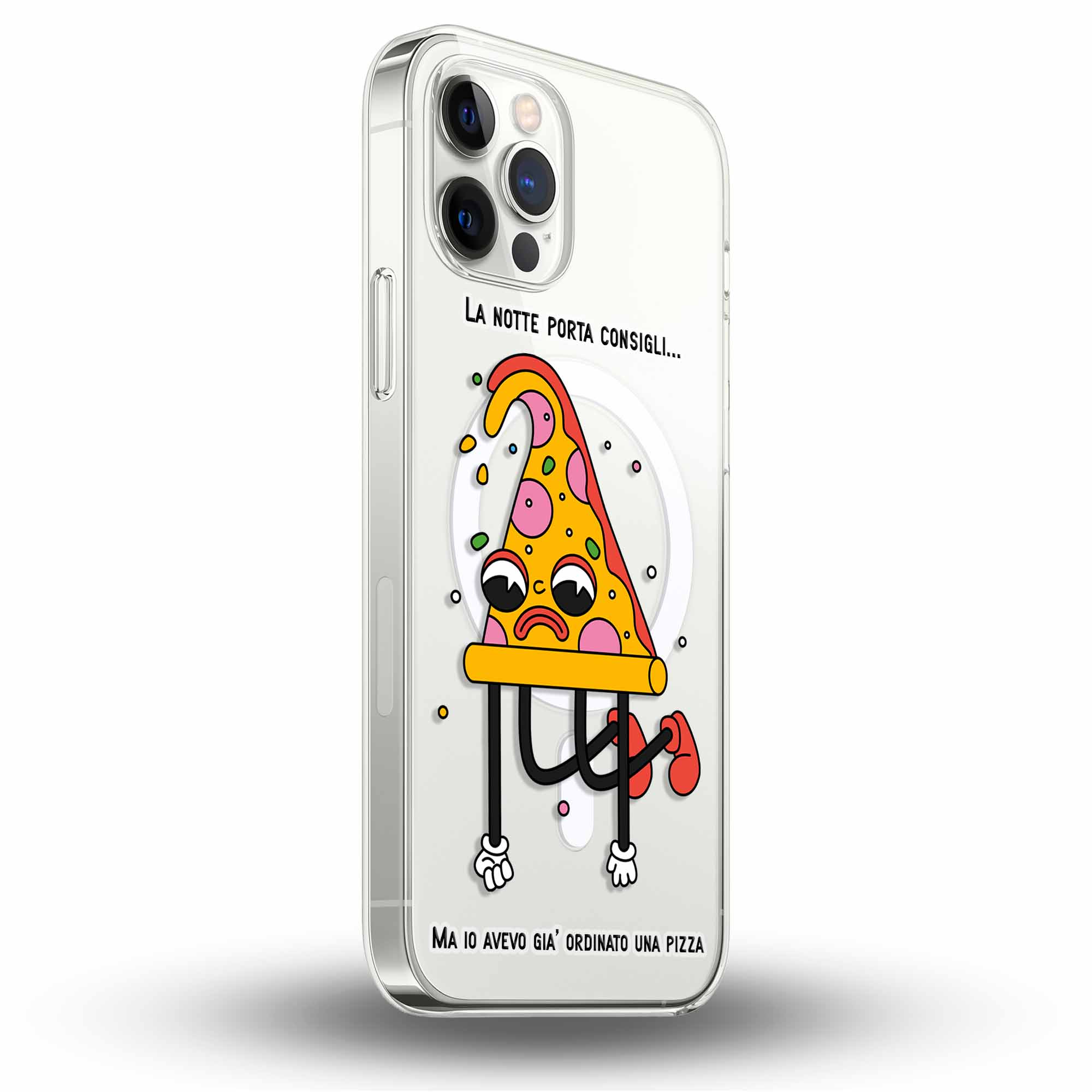 Pizza Mood - Cover MagSafe Trasparente Personalizzata