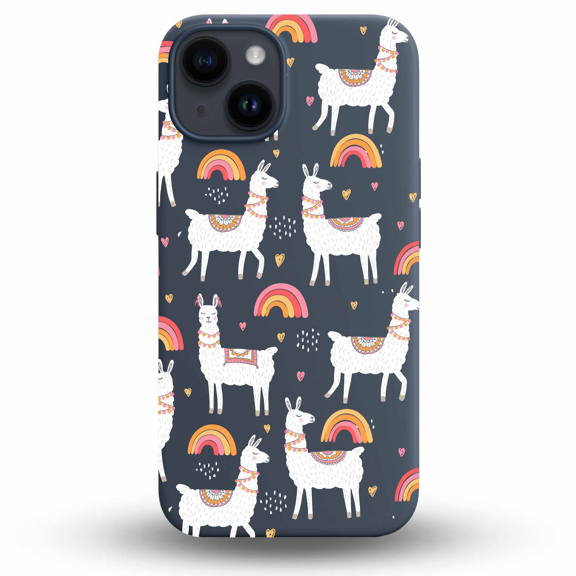 Peaceful Lamas - Cover Monocolore Personalizzata