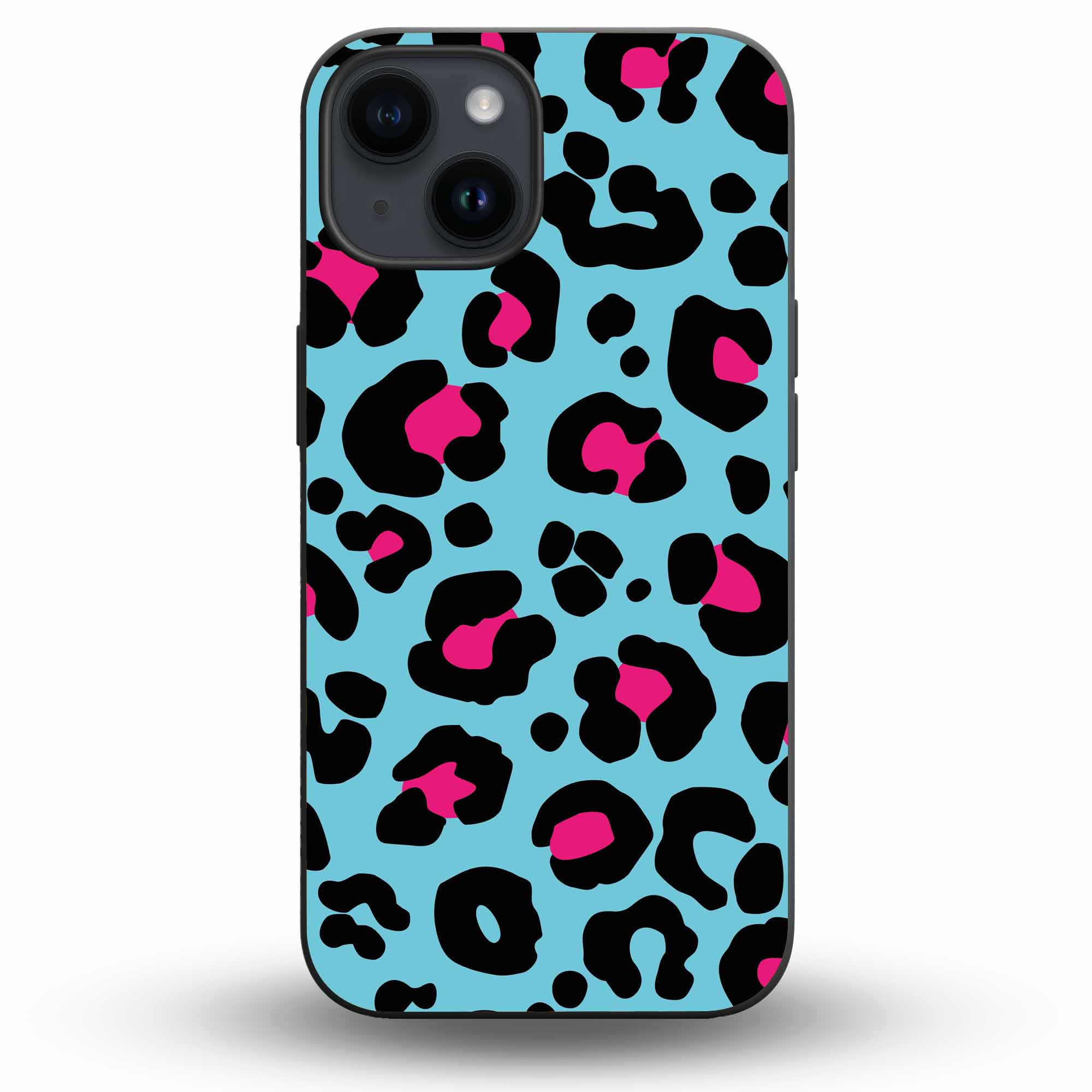 Sky Blue (Leopard Luxe) - Cover Monocolore Personalizzata