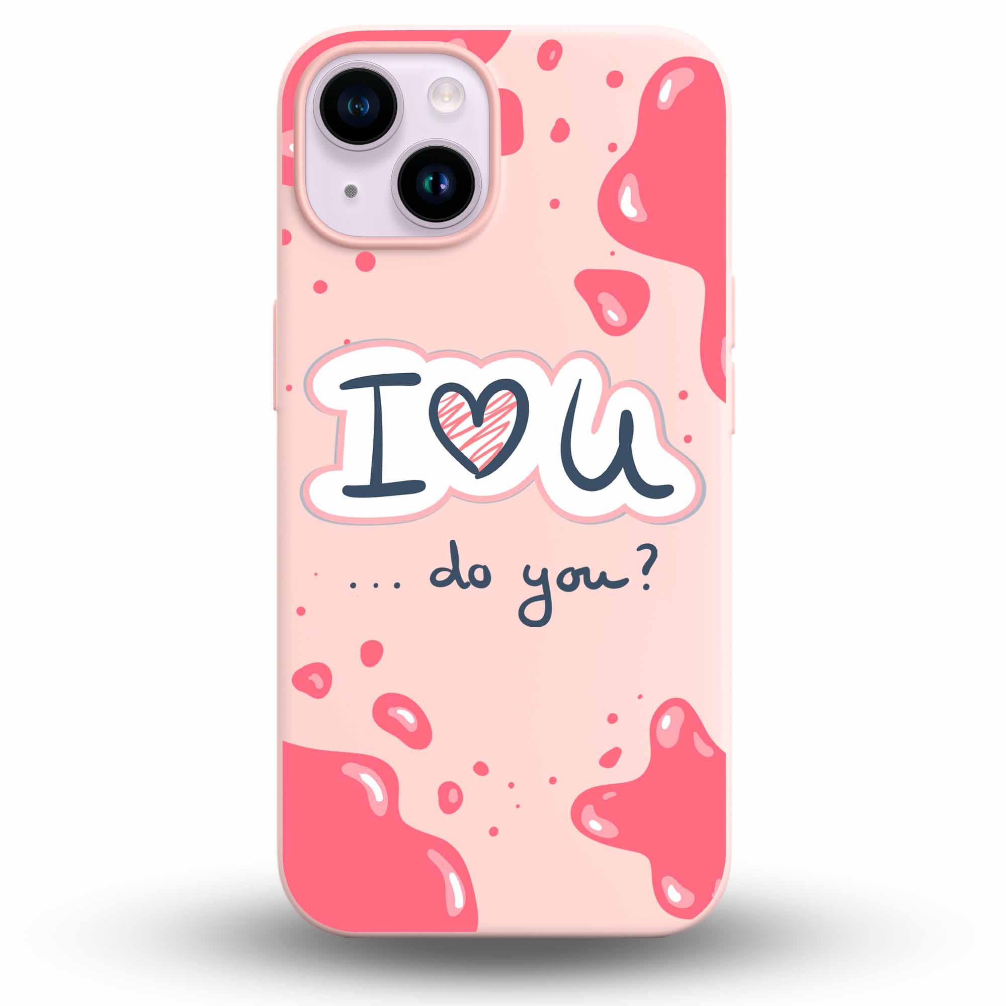 I❤️U - Cover Monocolore Personalizzata