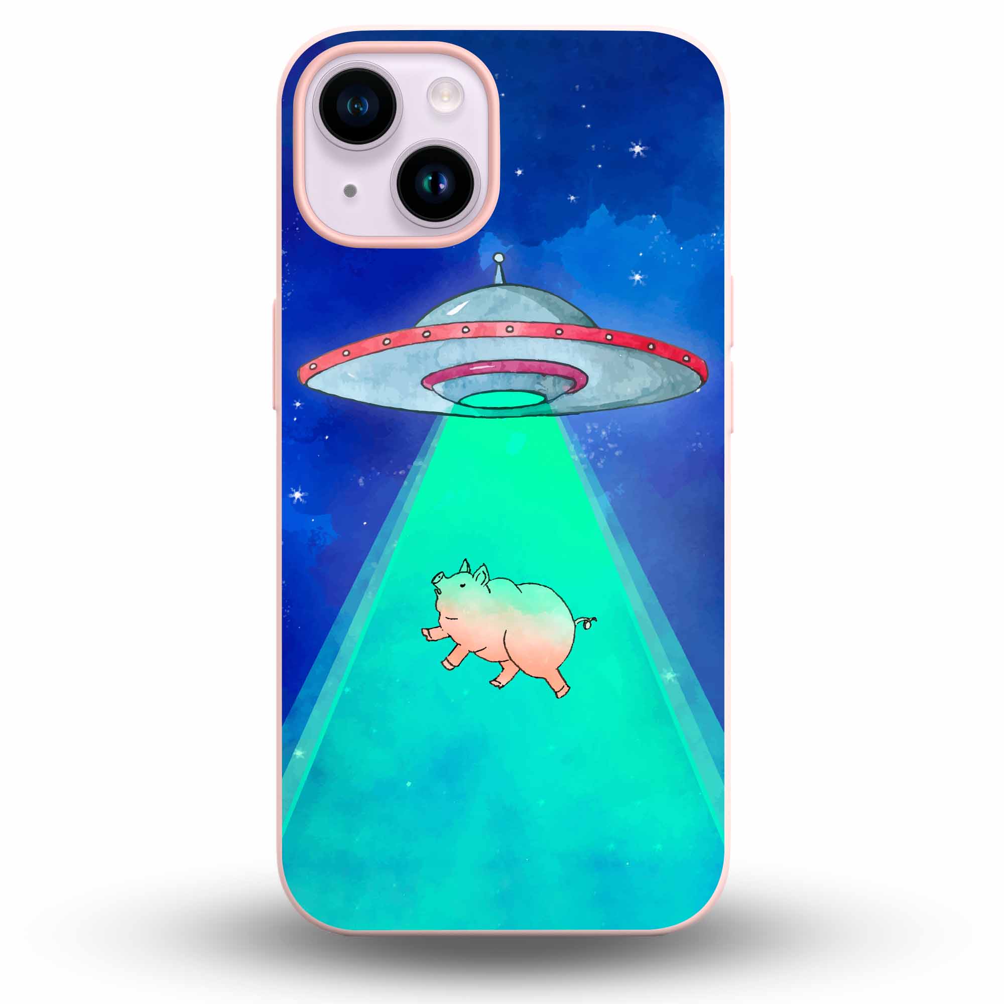 Piggy Alien - Cover Monocolore Personalizzata