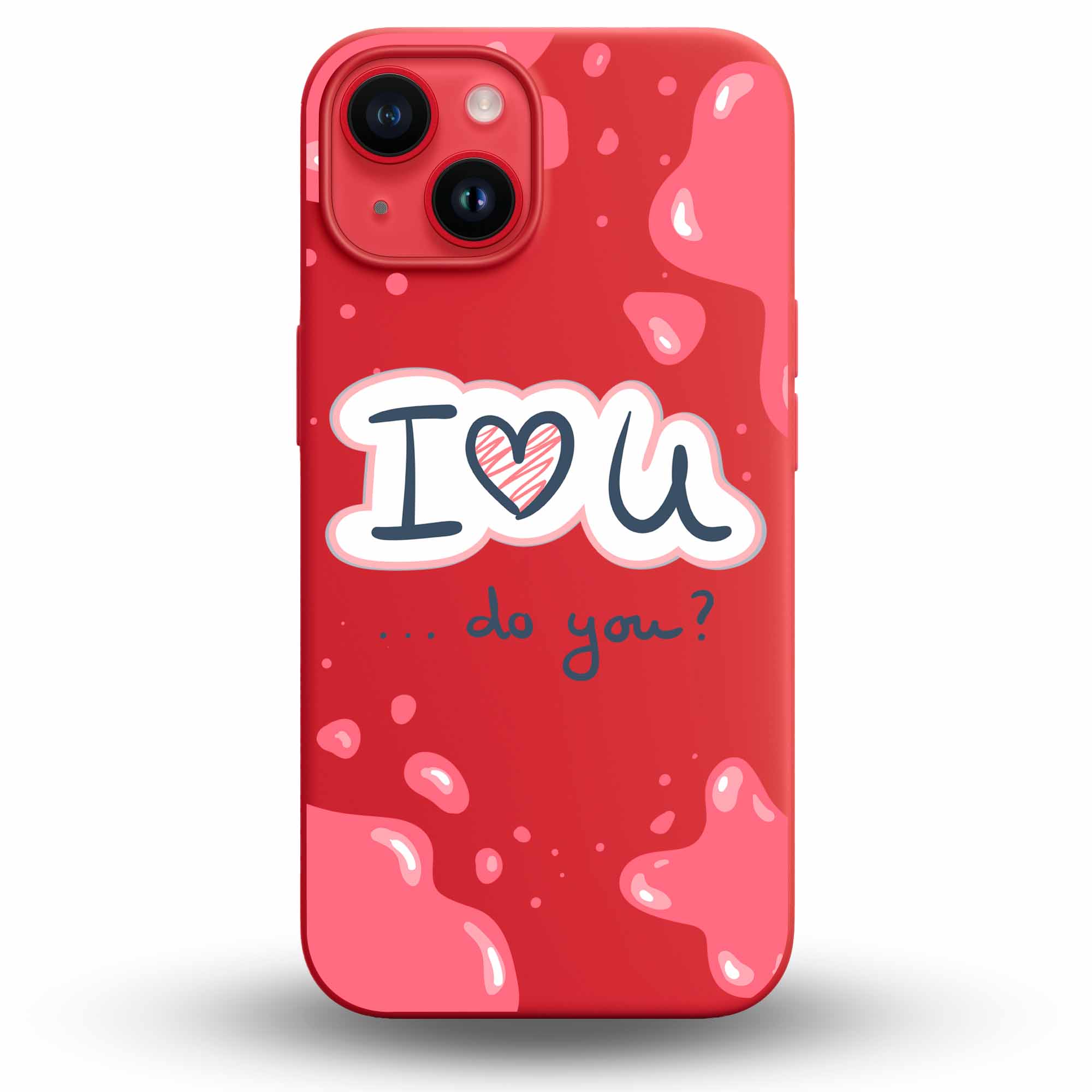 I❤️U - Cover Monocolore Personalizzata