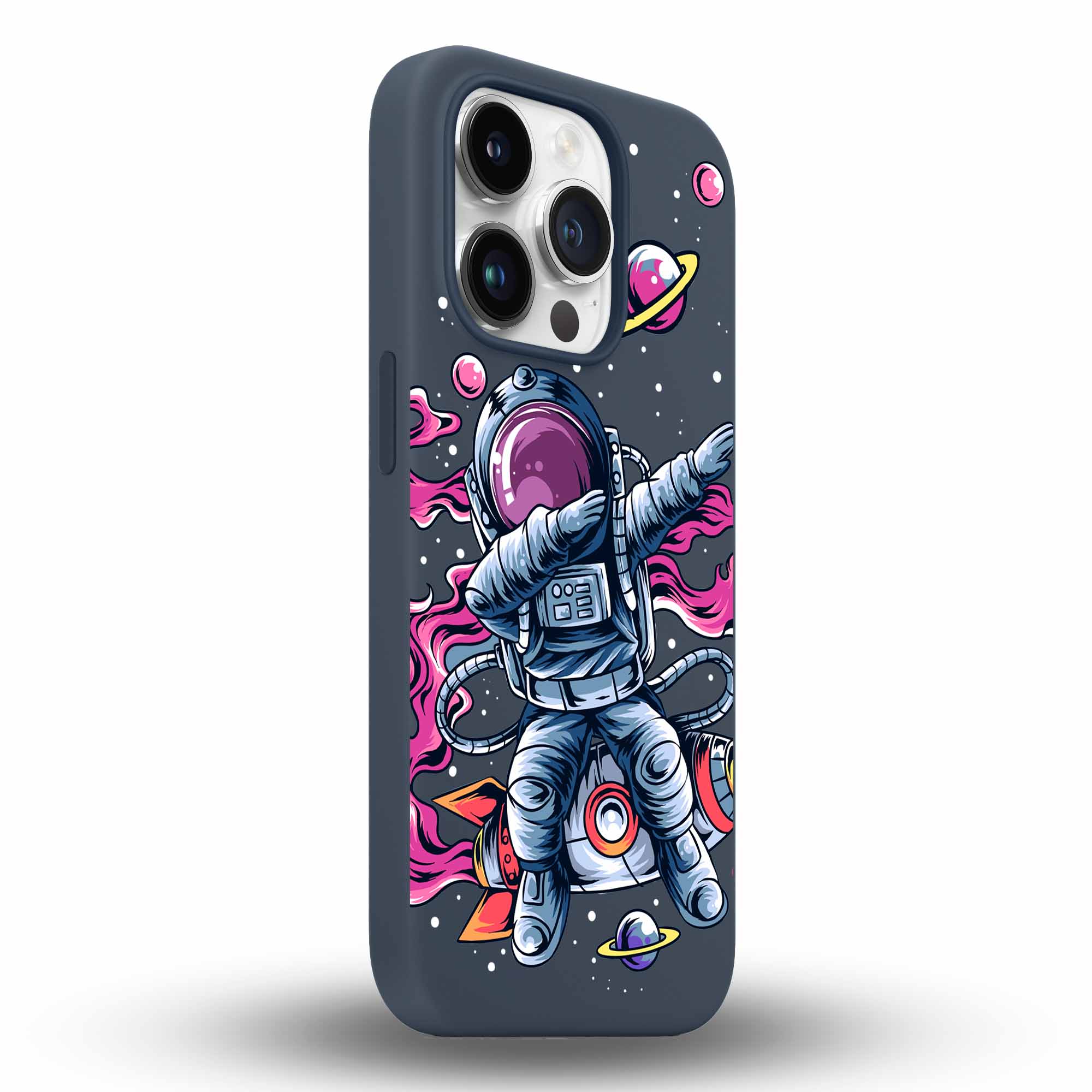 Dabbing Astronaut - Cover Monocolore Personalizzata
