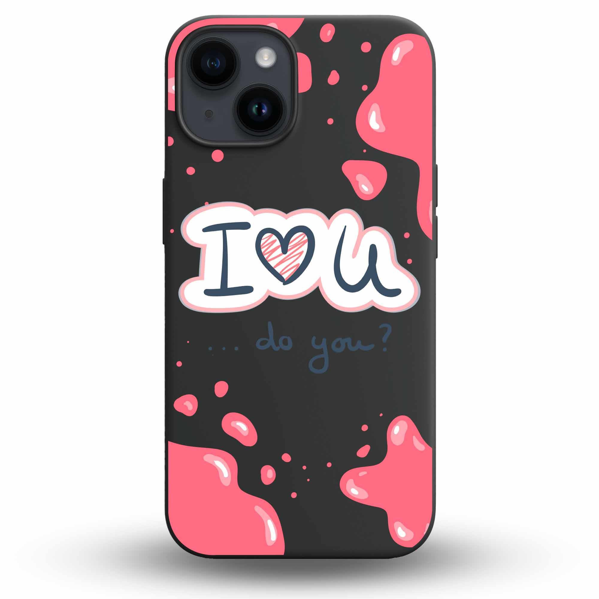 I❤️U - Cover Monocolore Personalizzata