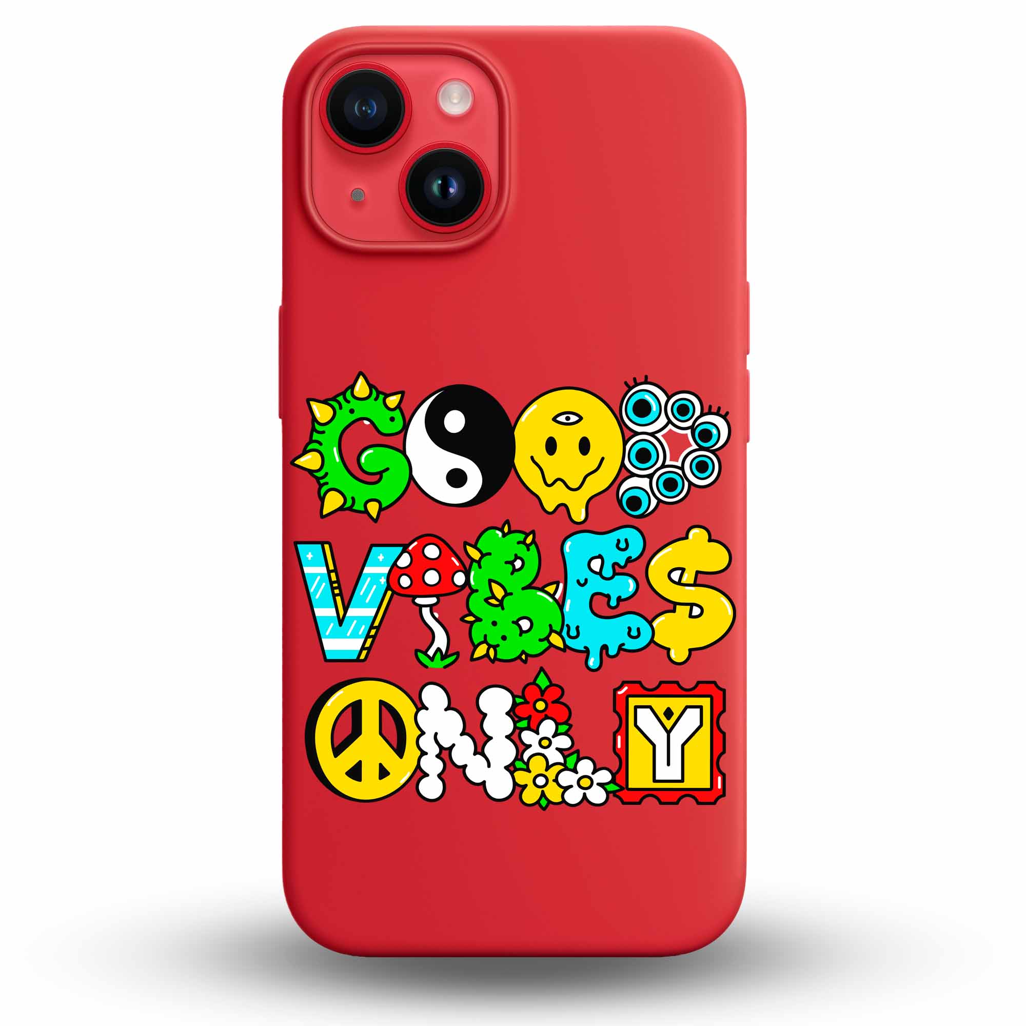 Good Vibes Only - Cover Monocolore Personalizzata