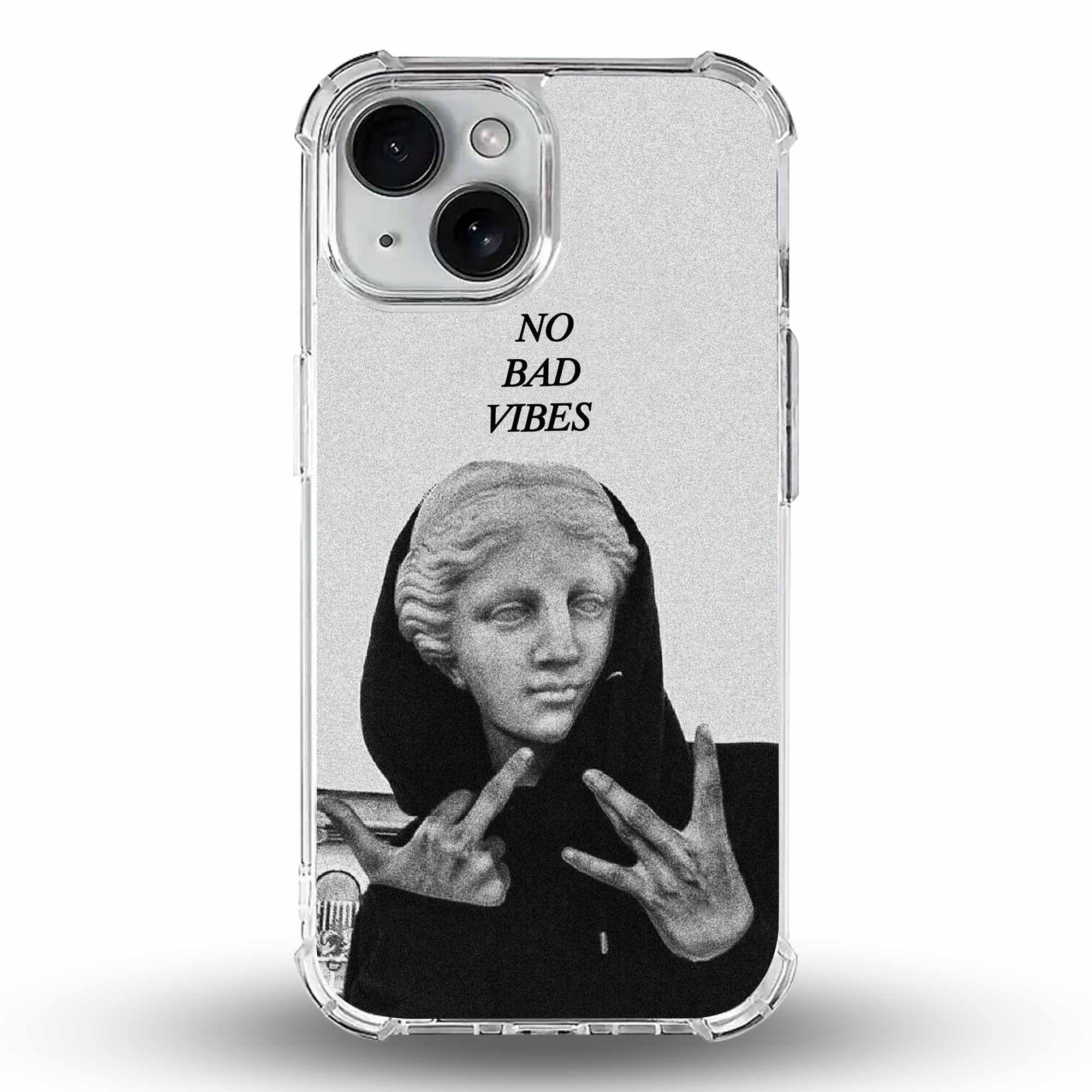 No Bad Vibes - Cover Trasparente Personalizzata (Rinforzata)