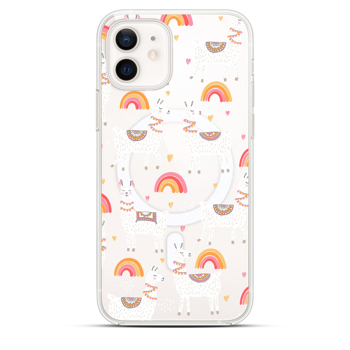 Peaceful Lamas - Cover MagSafe Trasparente Personalizzata