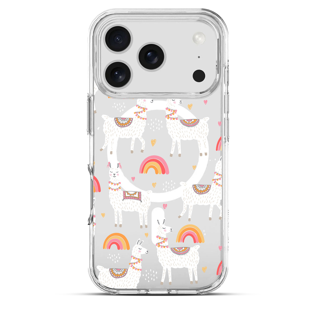 Peaceful Lamas - Cover MagSafe Trasparente Personalizzata