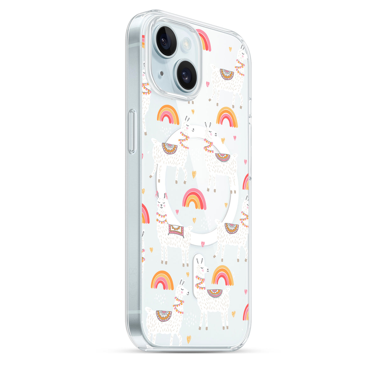 Peaceful Lamas - Cover MagSafe Trasparente Personalizzata