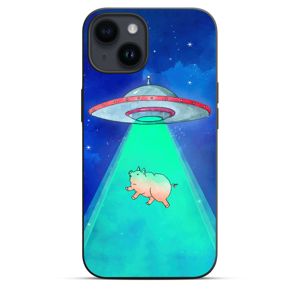Piggy Alien - Cover Monocolore Personalizzata