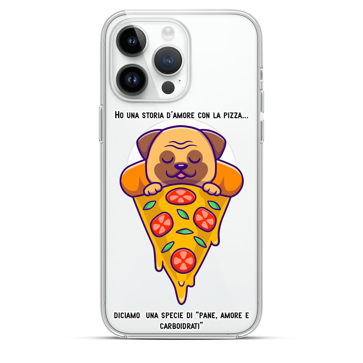 Pizza Dream - Cover MagSafe Trasparente Personalizzata