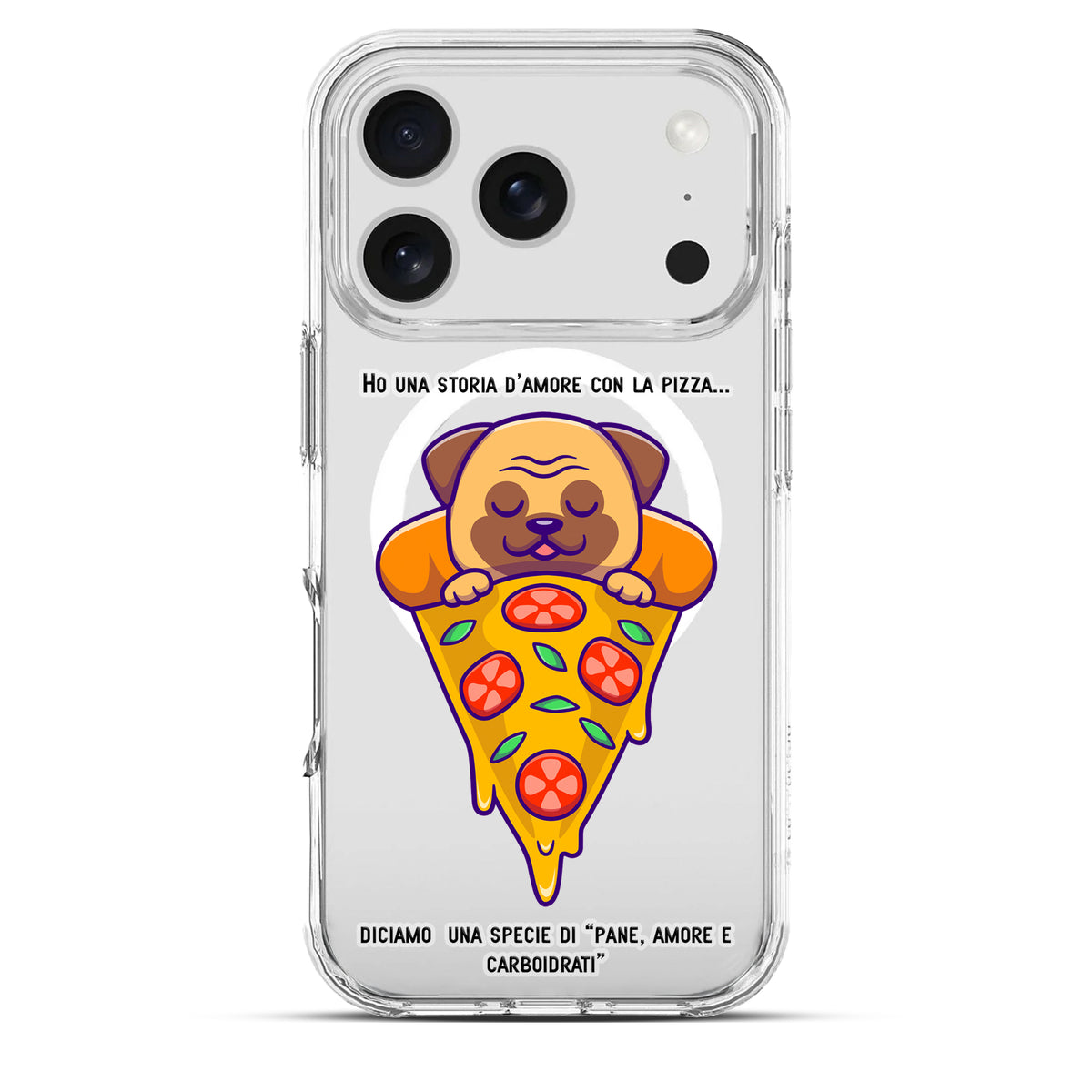 Pizza Dream - Cover MagSafe Trasparente Personalizzata