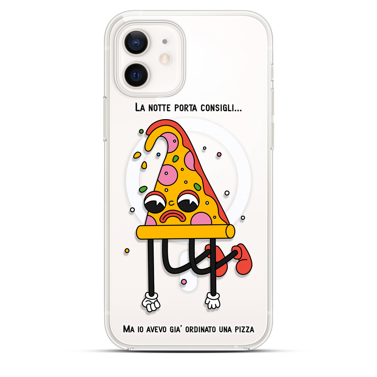 Pizza Mood - Cover MagSafe Trasparente Personalizzata