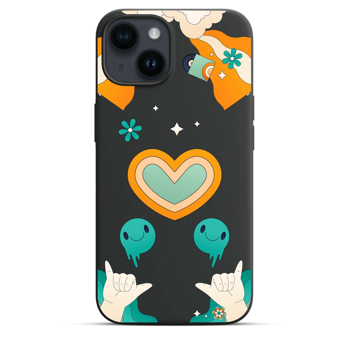 Retro 70s Trip - Cover Monocolore Personalizzata