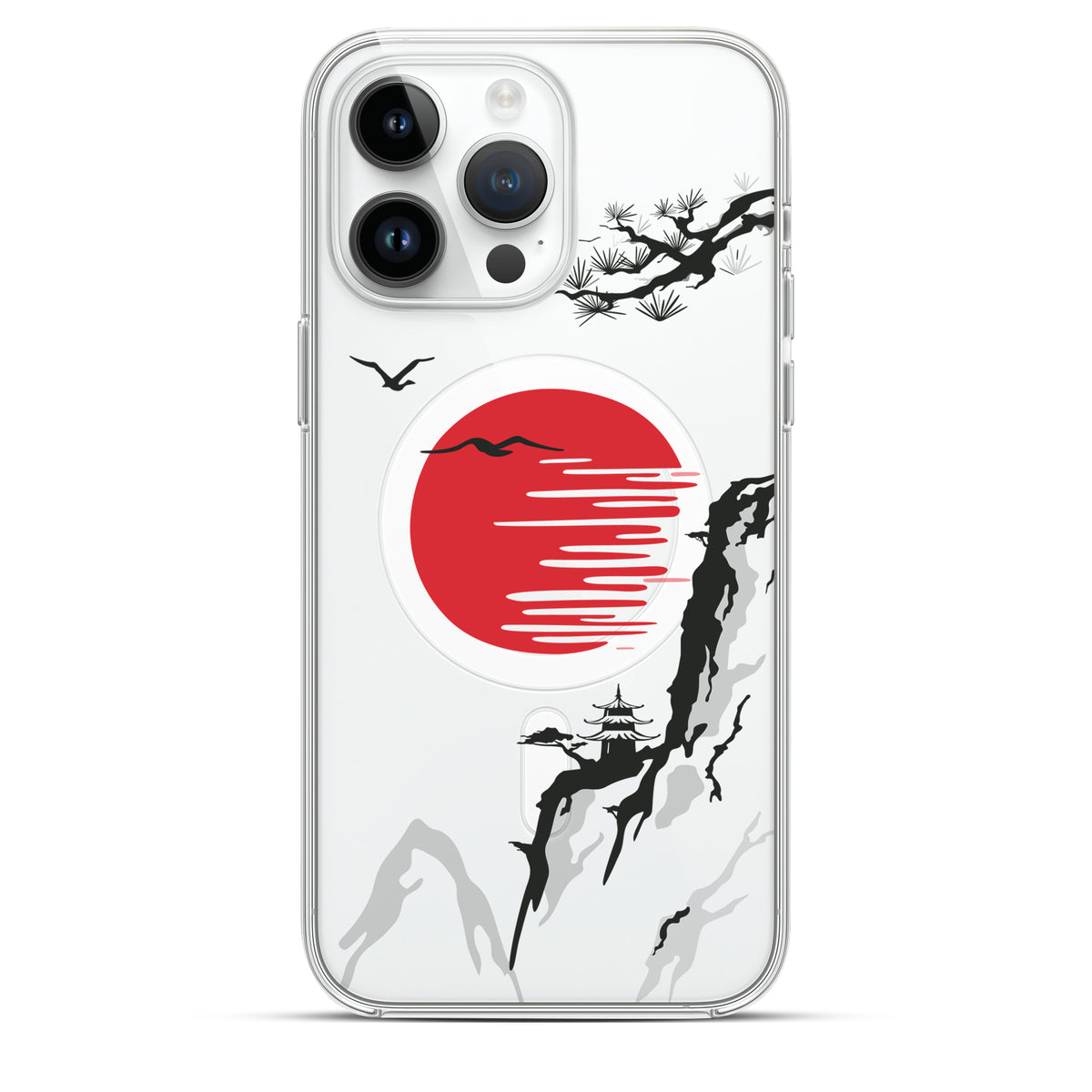 Rising Sun (昇る太陽 ) - Cover MagSafe Trasparente Personalizzata