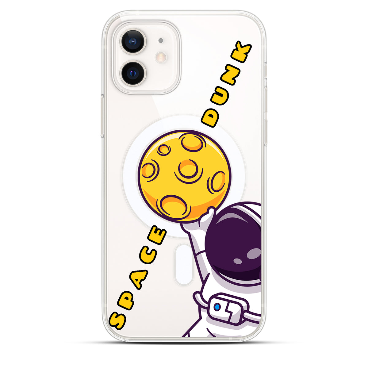 Space Dunk - Cover MagSafe Trasparente Personalizzata