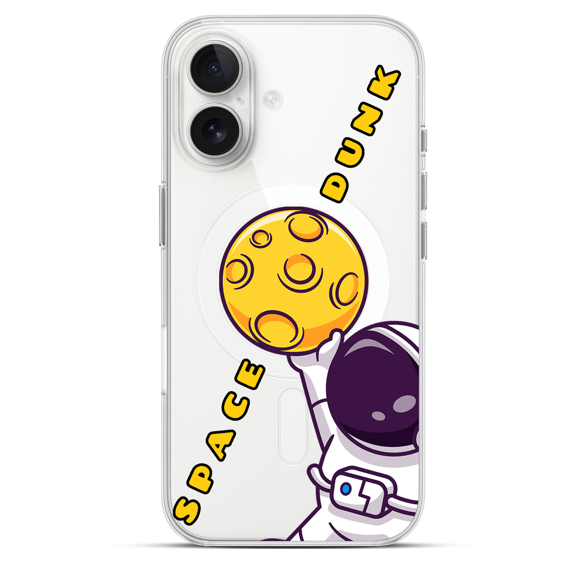 Space Dunk - Cover MagSafe Trasparente Personalizzata