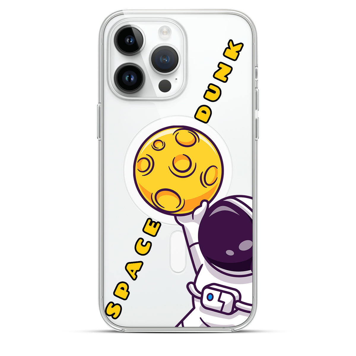 Space Dunk - Cover MagSafe Trasparente Personalizzata