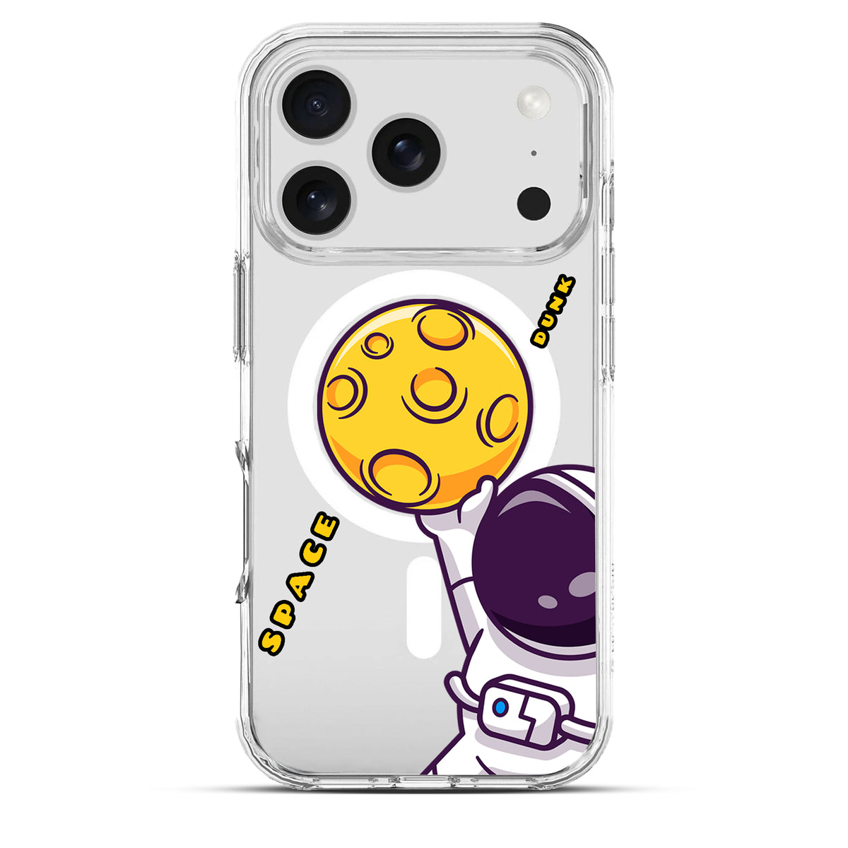 Space Dunk - Cover MagSafe Trasparente Personalizzata