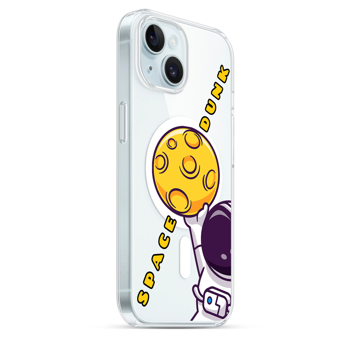 Space Dunk - Cover MagSafe Trasparente Personalizzata