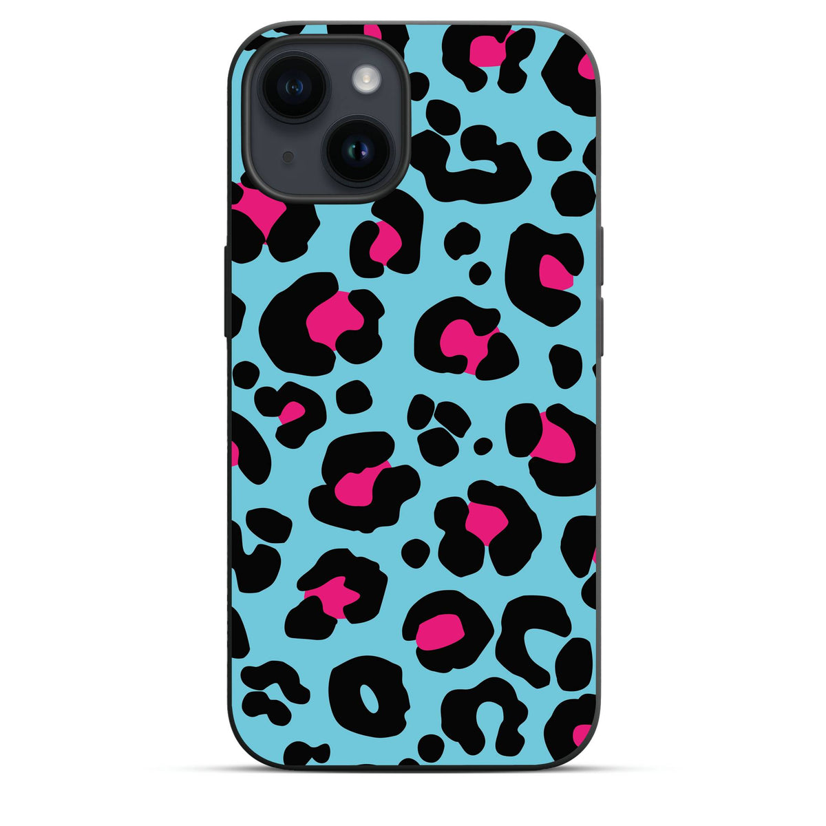 Sky Blue (Leopard Luxe) - Cover Monocolore Personalizzata