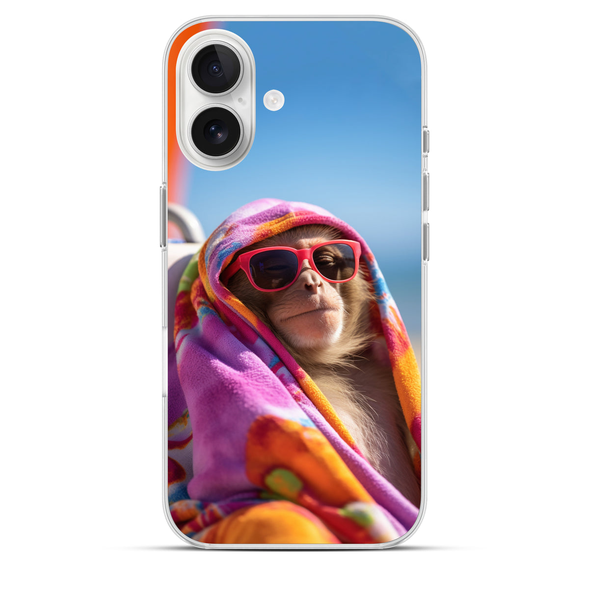 Sunset Chimp - Cover MagSafe Trasparente Personalizzata
