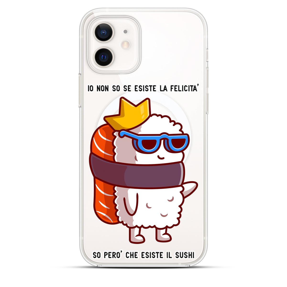Sushi King - Cover MagSafe Trasparente Personalizzata
