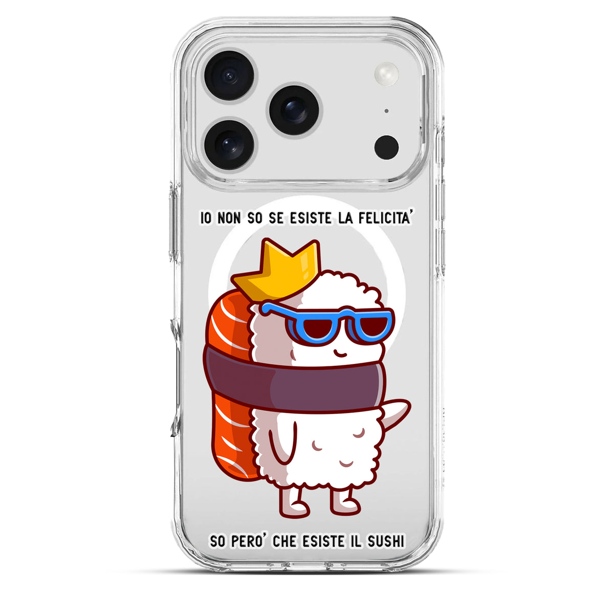 Sushi King - Cover MagSafe Trasparente Personalizzata