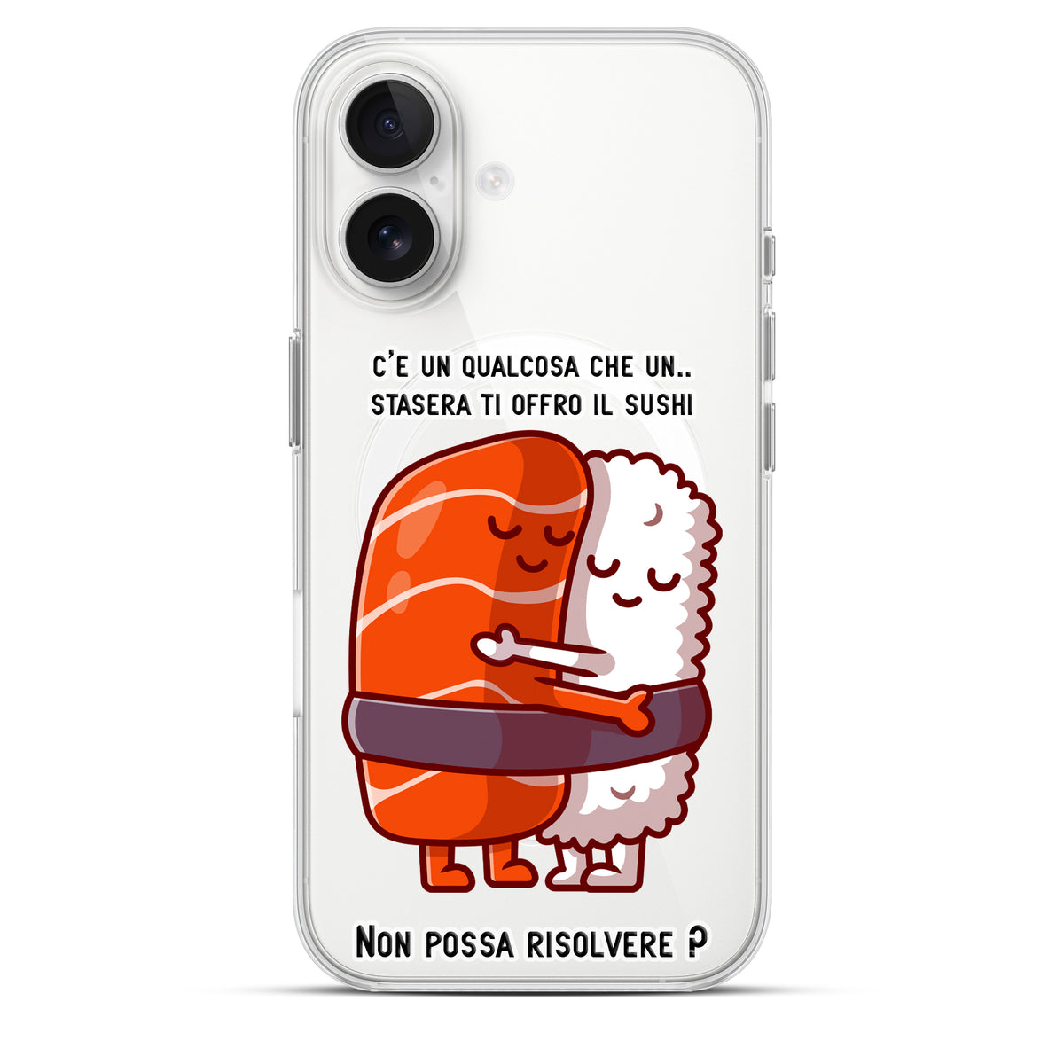 Sushi Lover - Cover MagSafe Trasparente Personalizzata