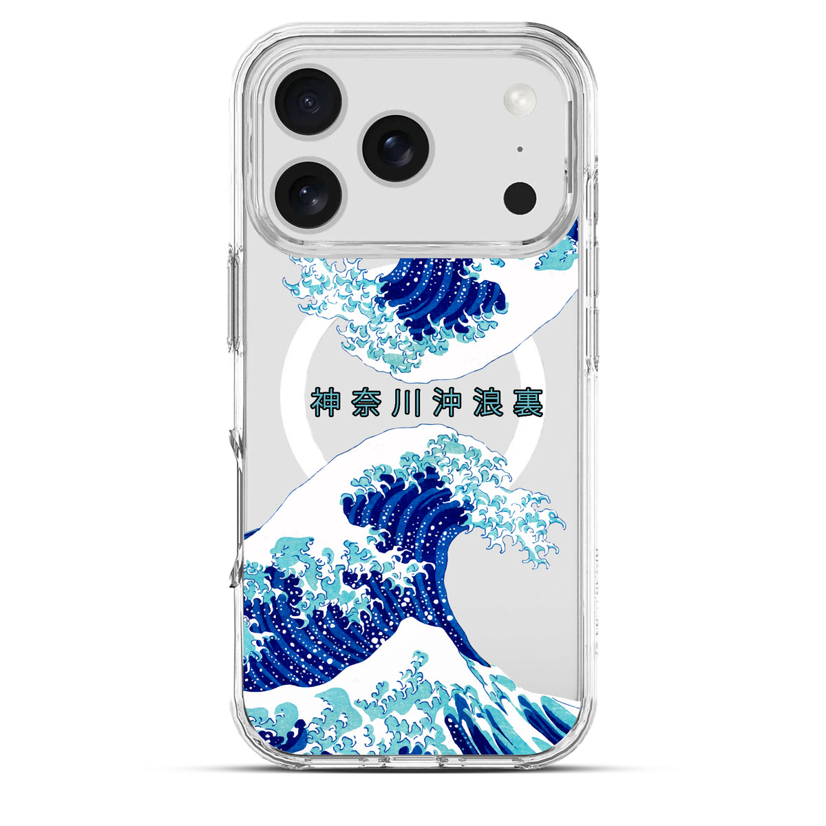 The Great Wave off Kanagawa (神奈川沖浪裏)  - Cover MagSafe Trasparente Personalizzata