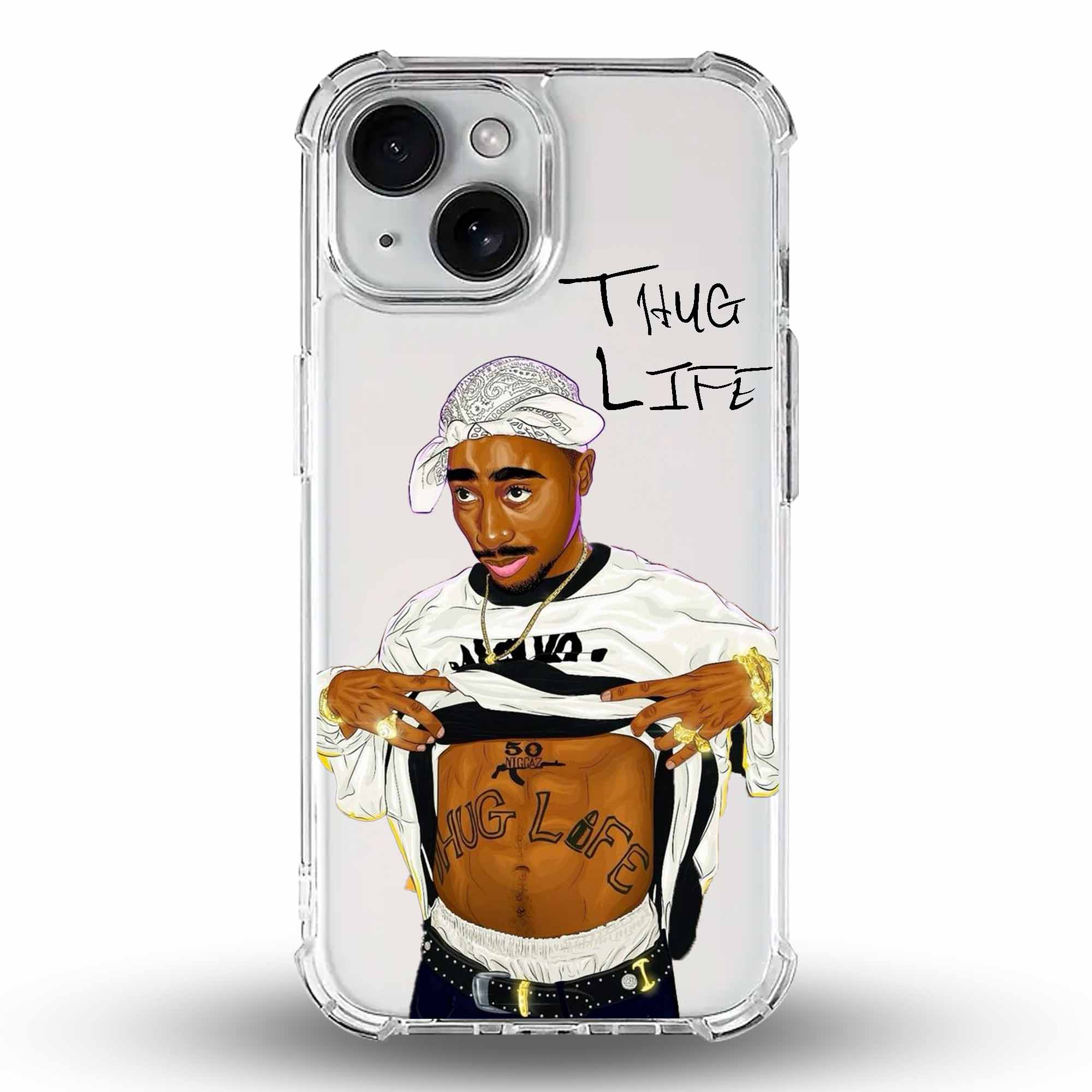 Thug Life - Cover Trasparente Personalizzata (Rinforzata)