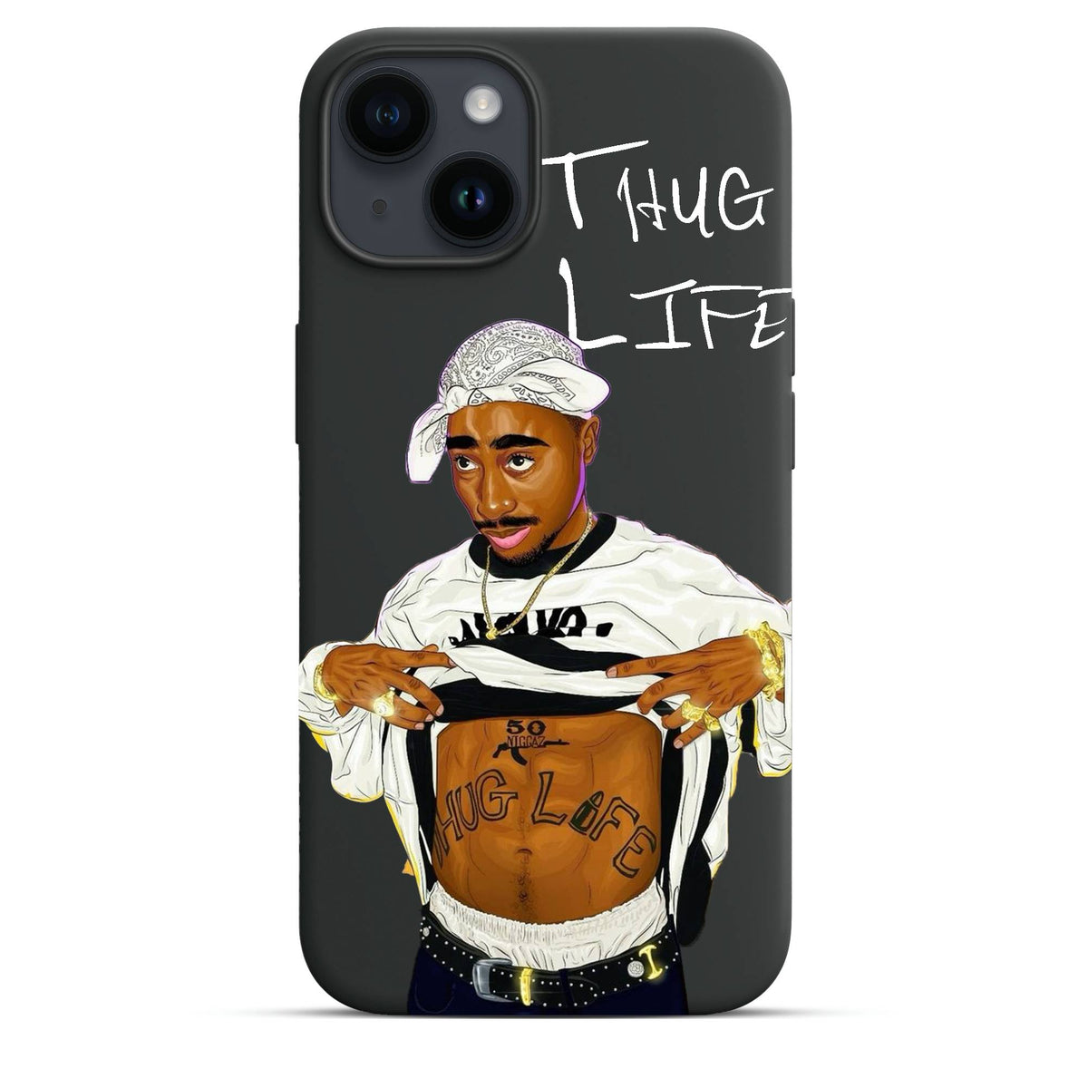 Thug Life - Cover Monocolore Personalizzata