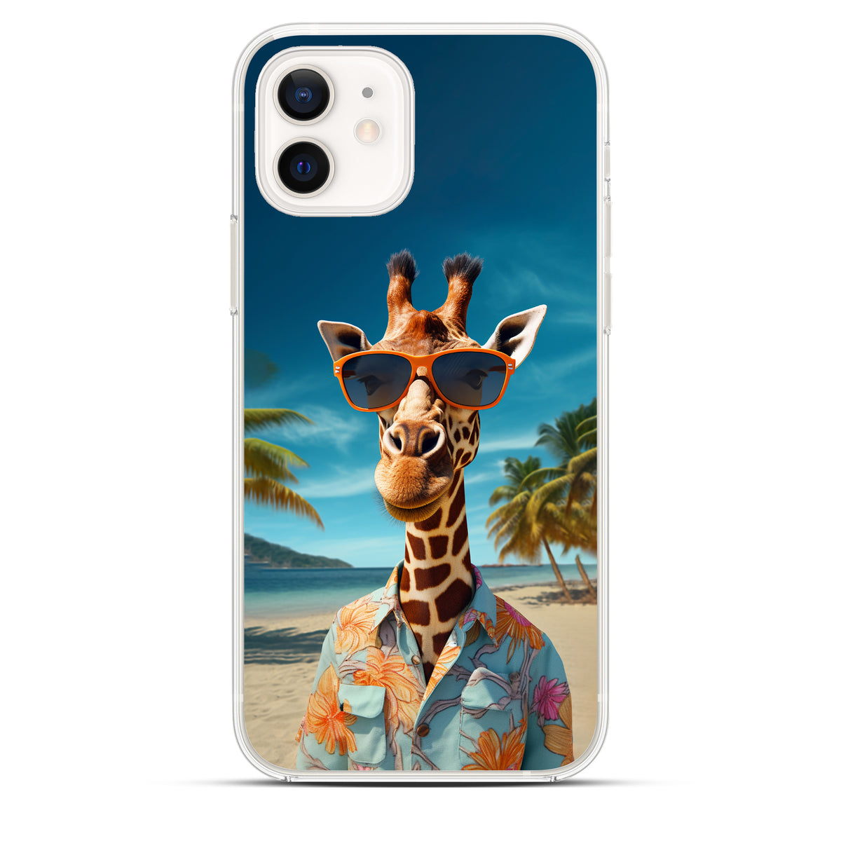 TropiGiraffe - Cover MagSafe Trasparente Personalizzata