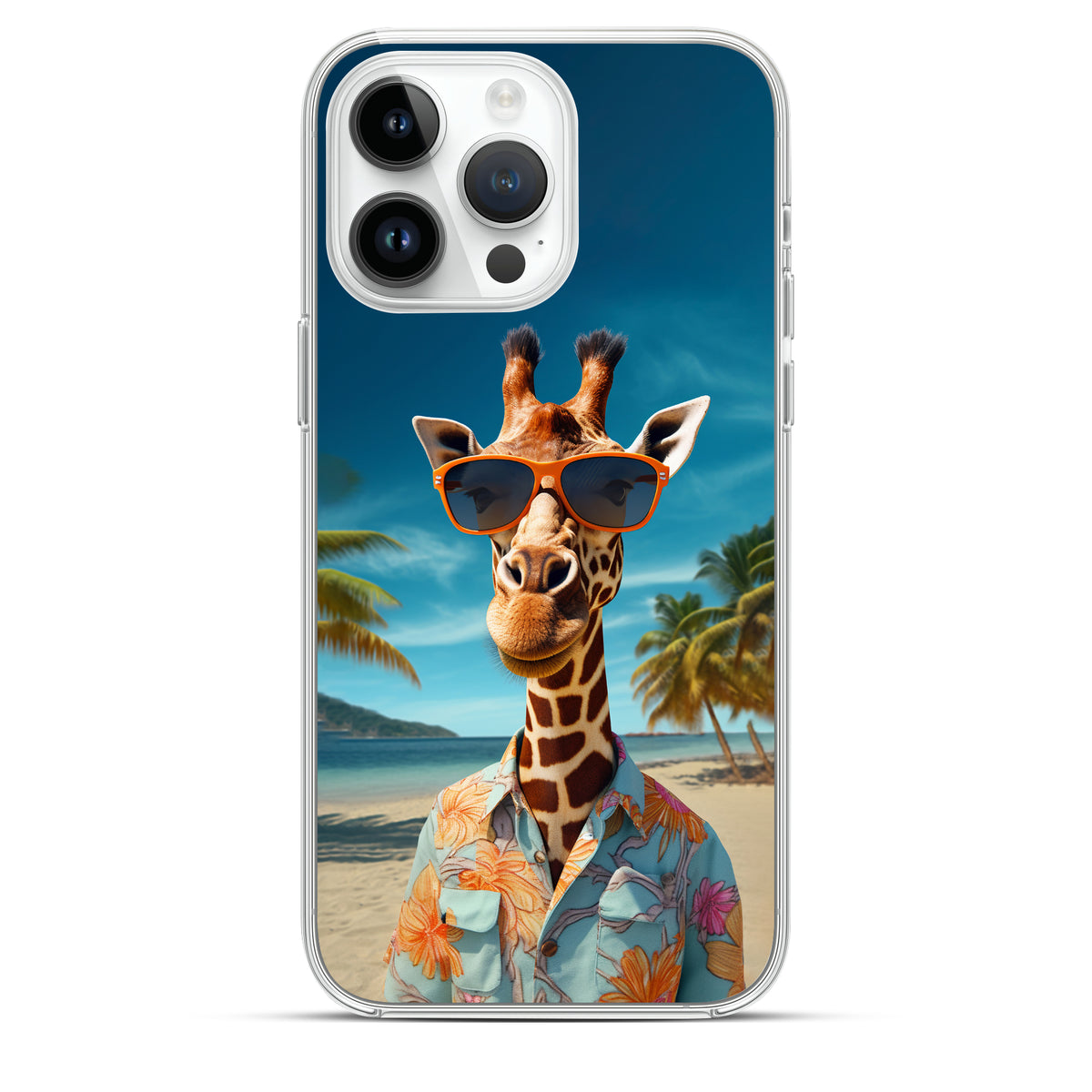 TropiGiraffe - Cover MagSafe Trasparente Personalizzata