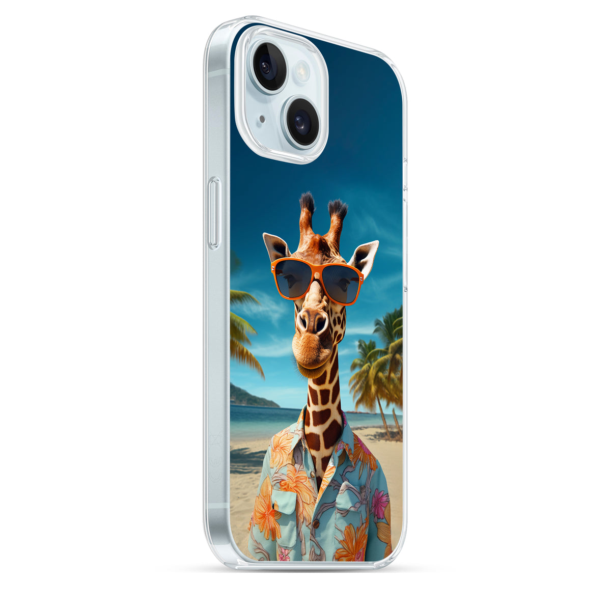 TropiGiraffe - Cover MagSafe Trasparente Personalizzata