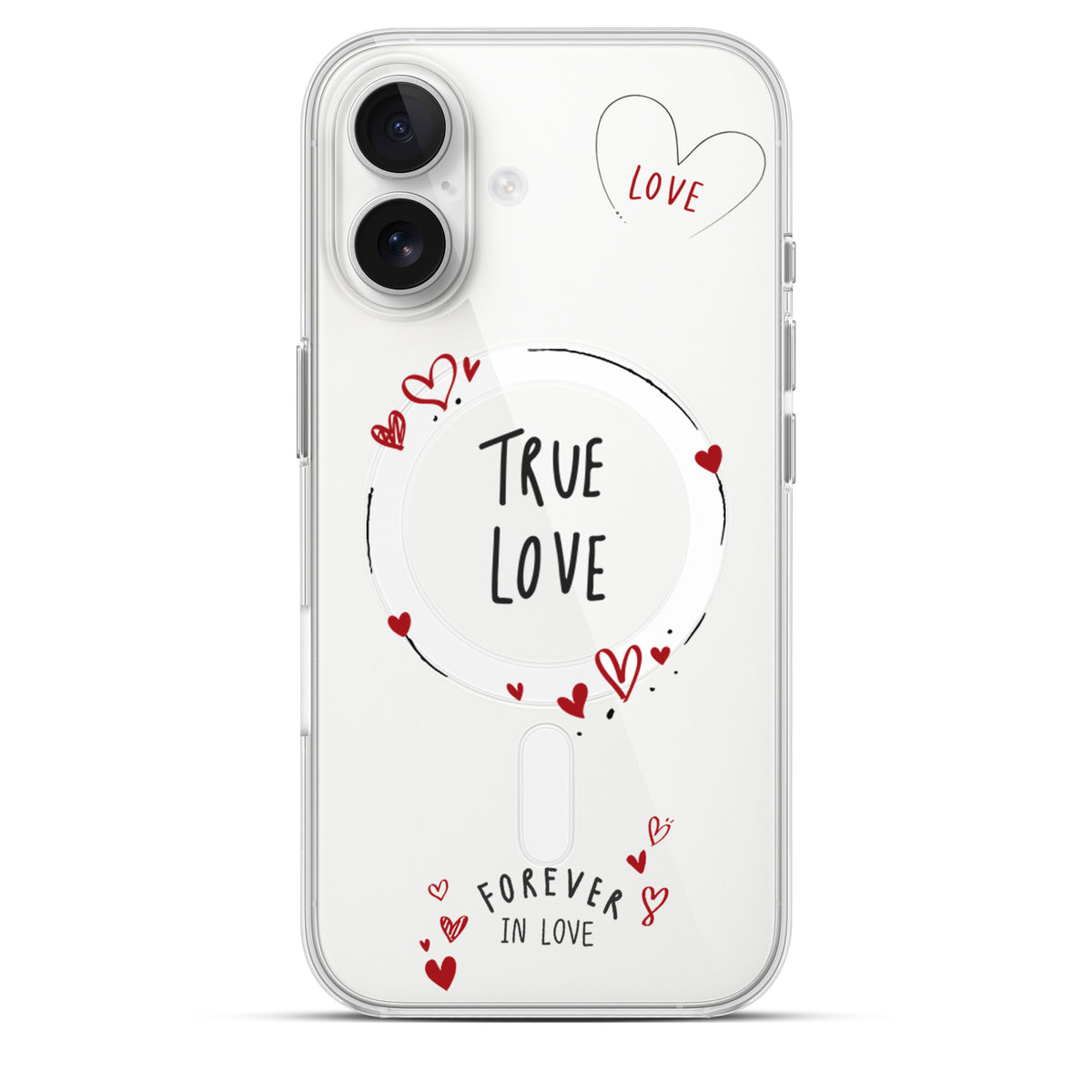 True Lines Lite - Cover MagSafe Trasparente Personalizzata