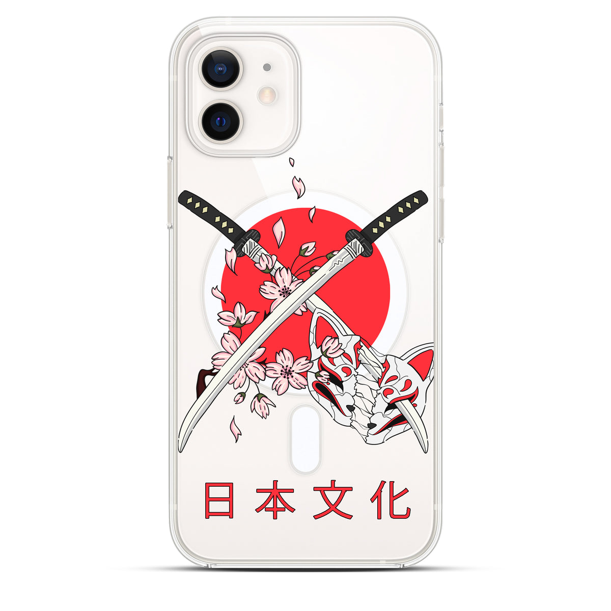 Twin Blades (二刀流) - Cover MagSafe Trasparente Personalizzata