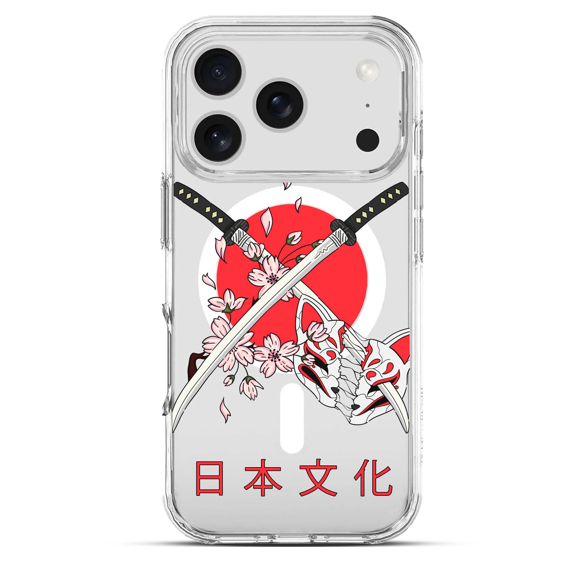 Twin Blades (二刀流) - Cover MagSafe Trasparente Personalizzata