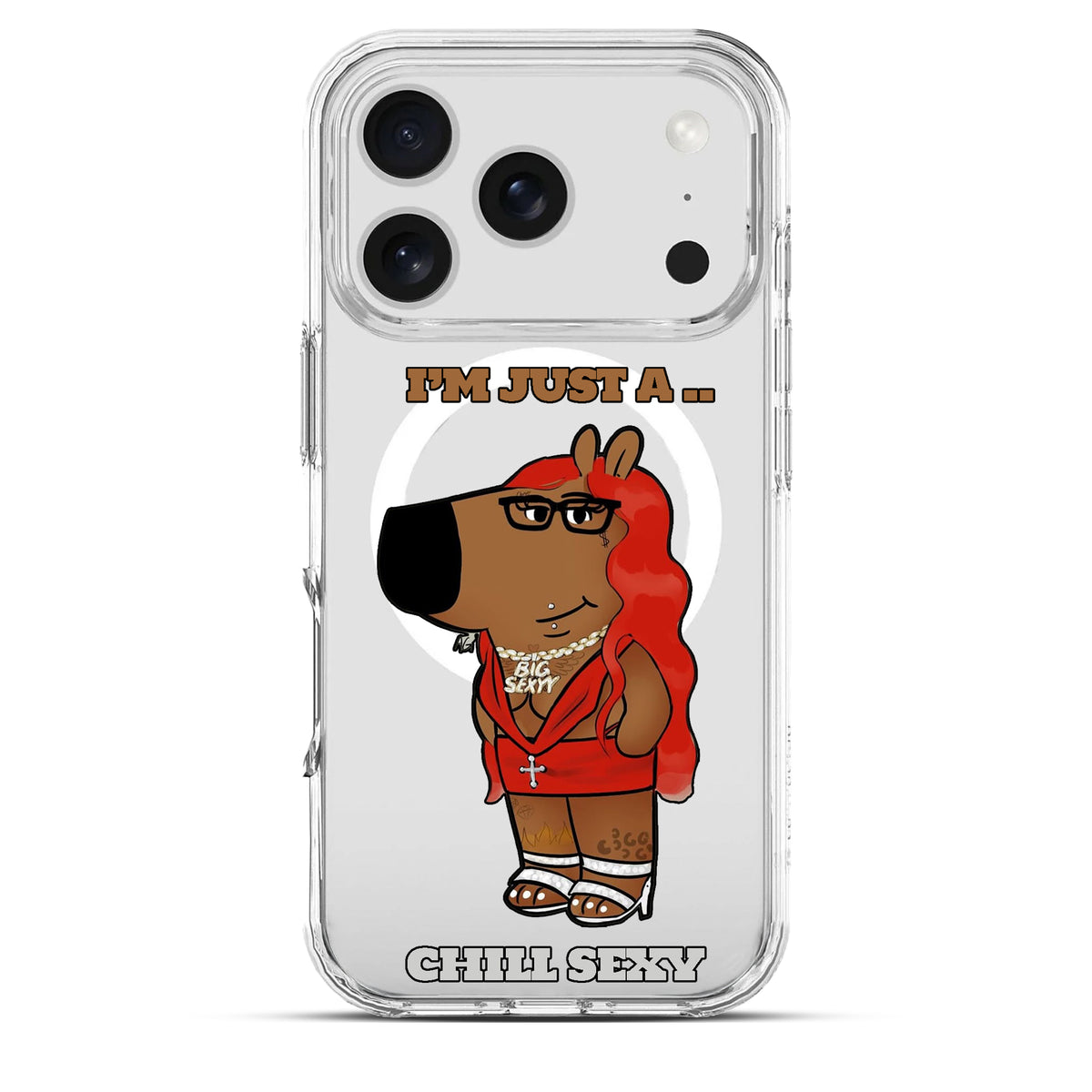 Sexy Chill - Cover MagSafe Trasparente Personalizzata